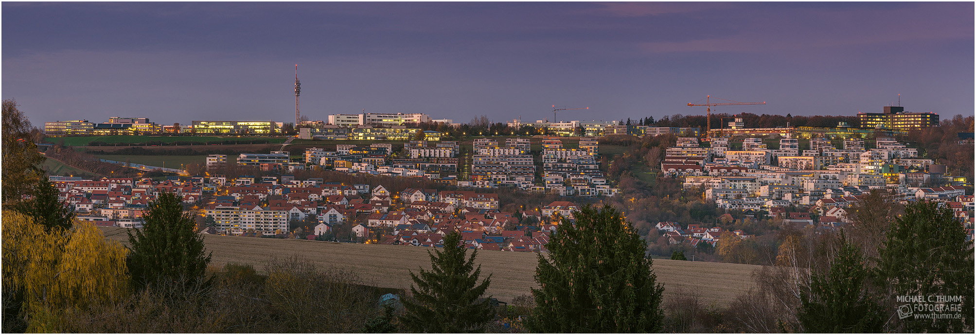 Panoramafoto vom Kohlfeld aus gesehen 2015